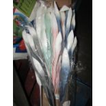 Set of 5 Various Artificial Flowers - Assorted Colours - Good Condition & Boxed.