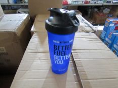 10x Blender Bottle - Blue Protein Shaker Bottle's - 600ml - New & Packaged.