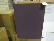 VitrA - Wall-Mounted Bathroom 1-Door Cabinet Matt Purple & Gloss White ( 40cm ) - Good Condition &