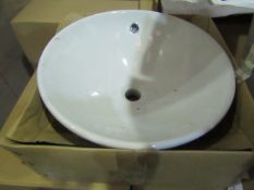 Laufen made "pudding bowl" Basins 450mm Diameter - New & Boxed.