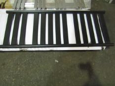Carisa - Elliptic Brushed Steel Radiator 500x1000mm - Looks In Good Condition Includes Fixing