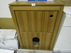 Bath Store - Zebrano Back to Wall Toilet Box Unit ( 600 x 300mm ) - Marks Present, Viewing