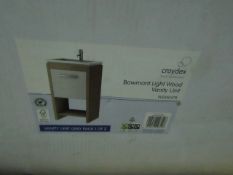 Croydex - Light brown wood Vanity Unit - Unused & Boxed.