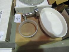 Wall-Mounted Ceramic Soap Dish - New & Boxed.