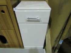 Unbranded - Gloss White 1-Drawer 1-Cupboard Unity ( 350x300x766mm ) - Unused display with box,