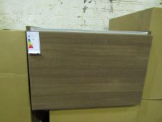 VitrA - LED Lit Wall-Hung 1-Drawer Bathroom Vanity Unit ( Textured Brown - 60cm Long ) - Good