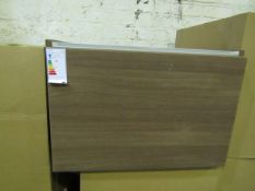 VitrA - LED Lit Wall-Hung 1-Drawer Bathroom Vanity Unit ( Textured Brown - 60cm Long ) - Good