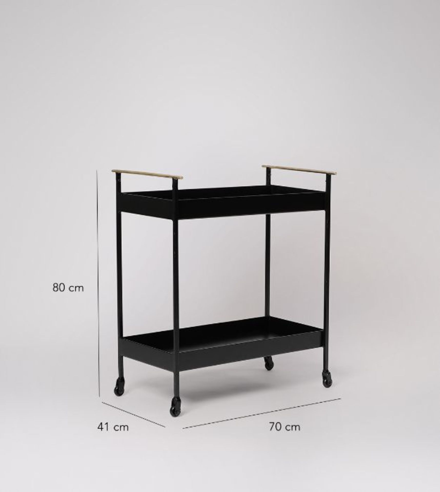 Swoon Thell Bar Trolley Matt Black RRP ?349.00 (PLT B000718) Thell Bar Trolley Matt Black from Swoon - Image 2 of 5