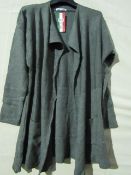 Nuova Moda Open Fronted Cardigan Green Size Approx M-L New & Packaged