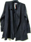 Nuova Moda Open Fronted Cardigan Black Size Approx M-L New & Packaged