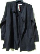 Nuova Moda Open Fronted Cardigan Black Size Approx M-L New & Packaged