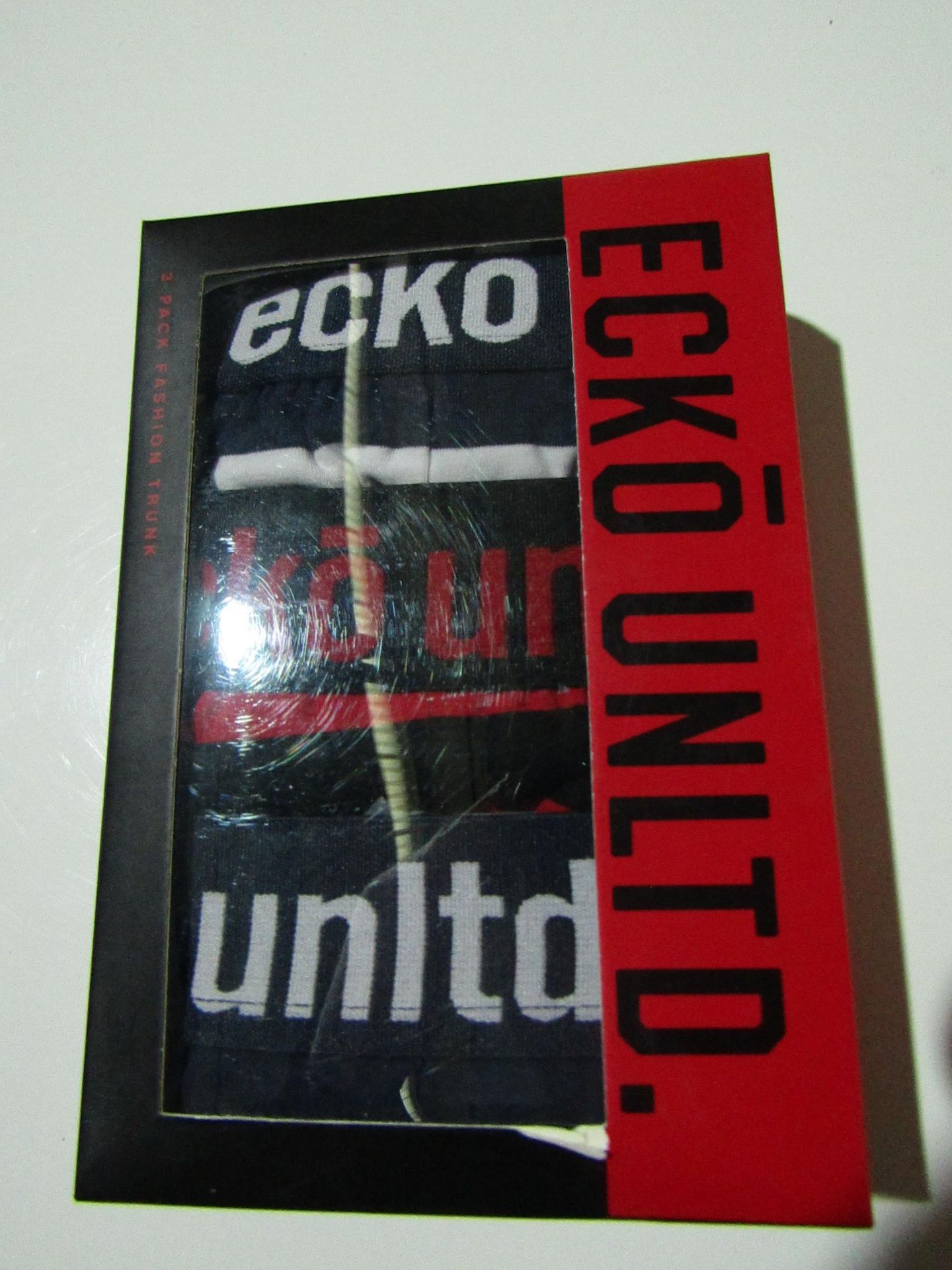 1 X Box of 3 ECKO Boxer Shorts Size S New & Boxed