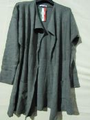 Nuova Moda Open Fronted Cardigan Green Size Approx M-L New & Packaged