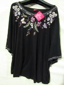 Together women's floral design Top, size 18, new and packaged.