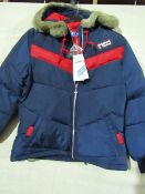 Adidas Jacket Ladies Petite Size L Navy/Red New With Tags ( Please Note These Jackets Are Petite