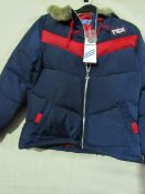 Adidas Jacket Ladies Petite Size M Navy/Red New With Tags ( Please Note These Jackets Are Petite