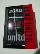 1 X Box of 3 ECKO Boxer Shorts Size S New & Boxed