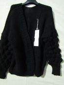 Raymon Open Fronted Cardigan Black Size Approx S-M New & Packaged