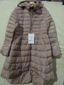 Monte Cervino Padded Coat With Hood Dusky Pink Size S New & Packaged