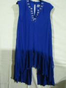 Dennis Day Dress Royal Blue Size 10 Unworn Sample