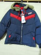 Adidas Jacket Ladies Petite Size L Navy/Red New With Tags ( Please Note These Jackets Are Petite