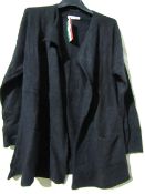 Nuova Moda Open Fronted Cardigan Black Size Approx M-L New & Packaged