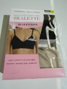 Carole Hochman - Wirefree Bralette ( Pack of 2 ) - Size Small - New & Boxed. (Picked at Randon So