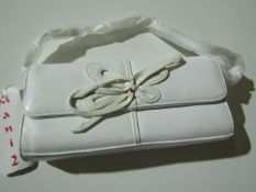 10 X Ladies Small Handbags White Unused With Tags