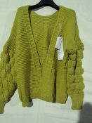 Knitted Poncho Salmon Colour One Size New & Packaged