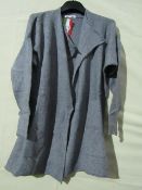 Nuova Moda Open Fronted Cardigan Grey Size Approx M-L New & Packaged