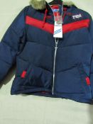 Adidas Jacket Ladies Petite Size S Navy/Red New With Tags ( Please Note These Jackets Are Petite