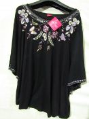 Together women's floral design Top, size 18, new and packaged.