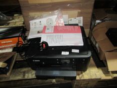 Canon Pixma TS700 series Printer boxed powers on and asks to be set up to wifi