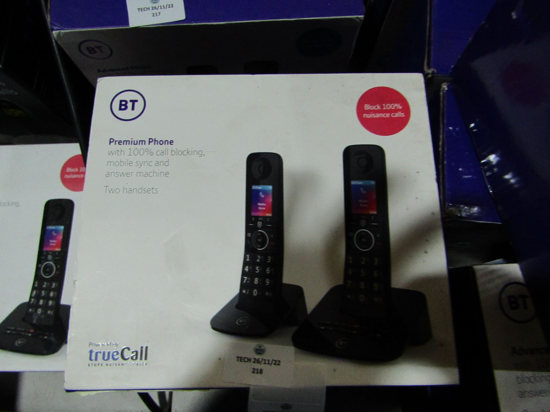 BT Premium set of 2 Phones, boxed and unchecked