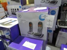 Set of 2 BT4600 cordless telephones with true call built in, new and boxed