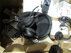 Jabra USB head set, tested working for sound to the earphones but cannot seem to get the