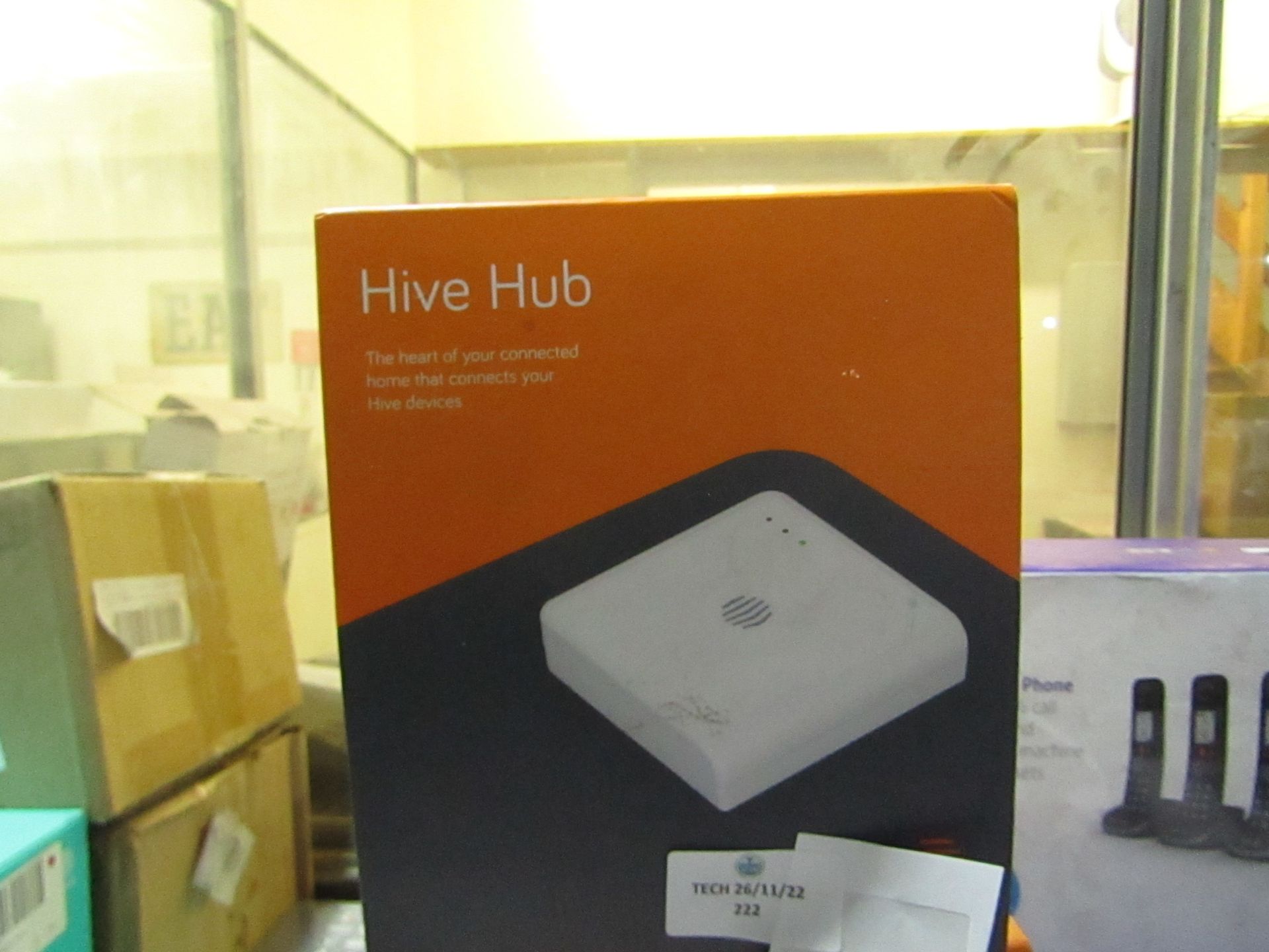 Hive Hub wireless smart home hub, boxed and unchecked