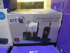 Bt Elements 1K advanced call blocker set of 2 phones with a 1Km range, uncehcked and boxed