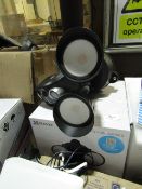 Ezviz Security Light camera, in white, looks in good condition but unchecked as it needs wiring in