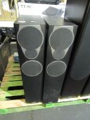 set of 2 Mission Mx3 Black Floorstanding speakers, has a few marks on the outer casing, PLU 307865