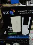 BT Premium whole Home Tri band AX3700set of 3 discs, comes in original box and powers on but we