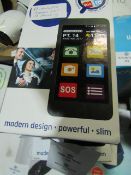 Scotts of Stow Maxcom MS514 Easy to Use Smartphone 1.2gb Quad Core 8mp Cam RRP £49.99 - powers on