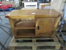 Oak Furnitureland Original Rustic Solid Oak Tv Cabinet RRP ¶œ299.99