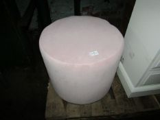 Cox and Cox Rene pouffe Soft Blush, has dirty mark but overall good condition