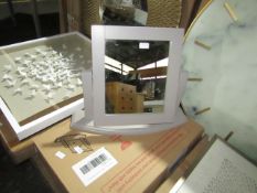 Oak Furnitureland St Ives Natural Oak And Light Grey Painted Dressing Table Mirror RRP ¶œ69.99