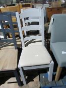 Cotswold Company Set of Two Chester Dove Grey Ladderback Dining Chair RRP ¶œ155.00 (PLT COT-APM-A-29