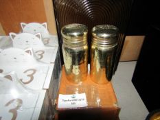 Rowen Group Jose Gold Salt & Pepper Shakers RRP ¶œ26.00