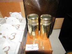 Rowen Group Jose Gold Salt & Pepper Shakers RRP ¶œ26.00