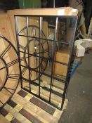 Oak Furnitureland Payton Metal Wall Mirror Black RRP Â£69.99This item looks to be in good