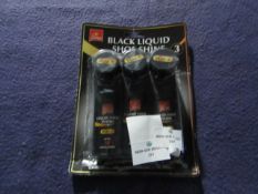 3x Jump - Black Liquid Shoe Shine ( Triple Packs ) - Unused & Boxed.